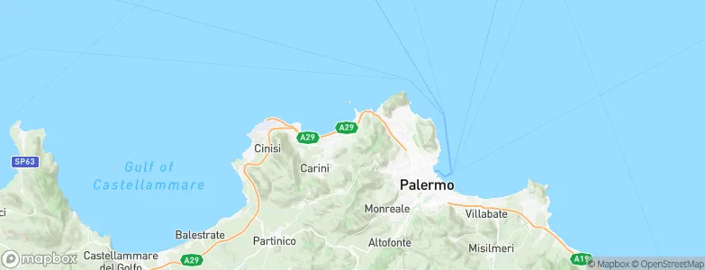 Capaci, Italy Map