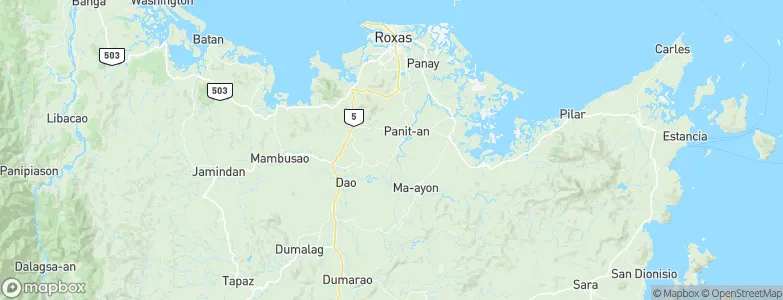 Capaga, Philippines Map