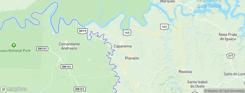 Capanema, Brazil Map