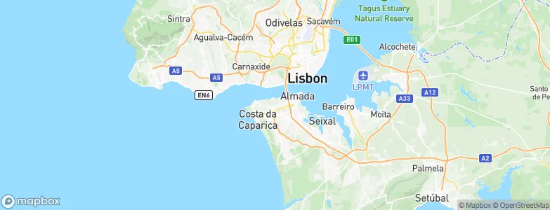 Caparica, Portugal Map