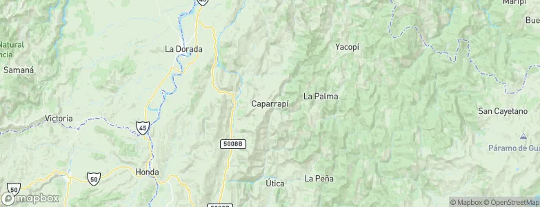 Caparrapí, Colombia Map