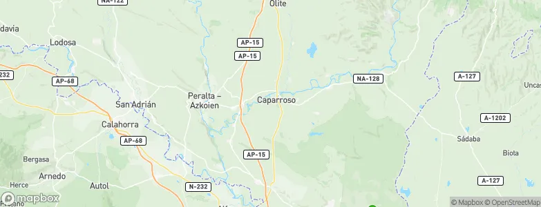 Caparroso, Spain Map