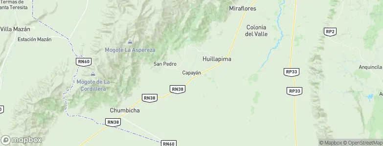 Capayán, Argentina Map