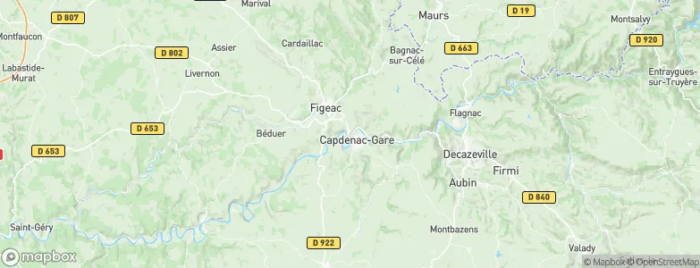 Capdenac, France Map