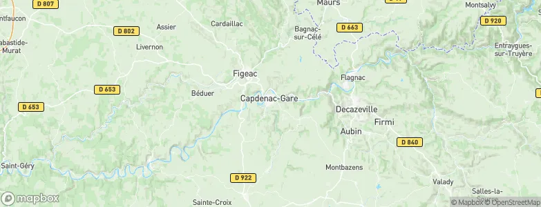Capdenac-Gare, France Map