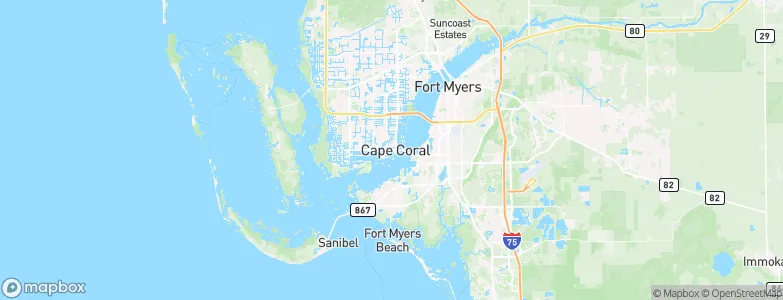 Cape Coral, United States Map