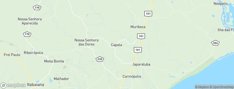 Capela, Brazil Map