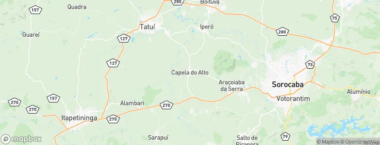 Capela do Alto, Brazil Map