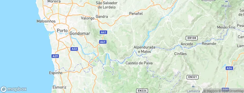 Capela, Portugal Map