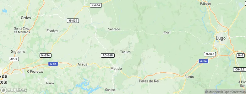 Capela, Spain Map