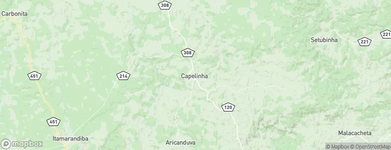 Capelinha, Brazil Map