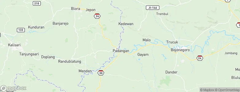 Caper, Indonesia Map