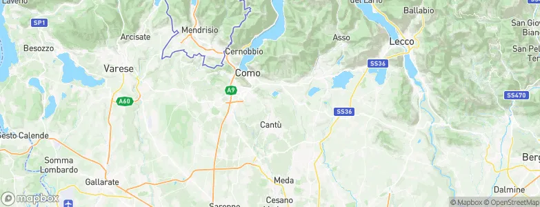Capiago-Intimiano-Olmeda, Italy Map