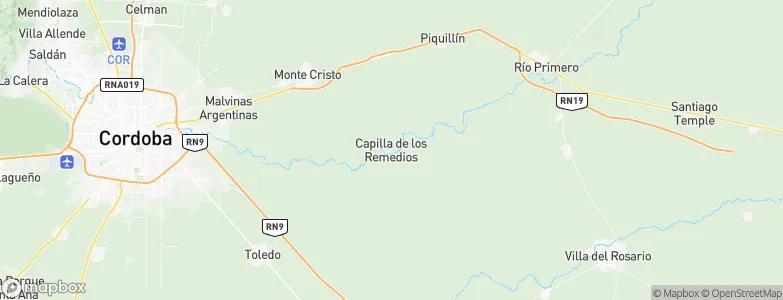 Capilla de los Remedios, Argentina Map