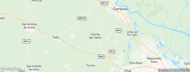 Capilla del Señor, Argentina Map