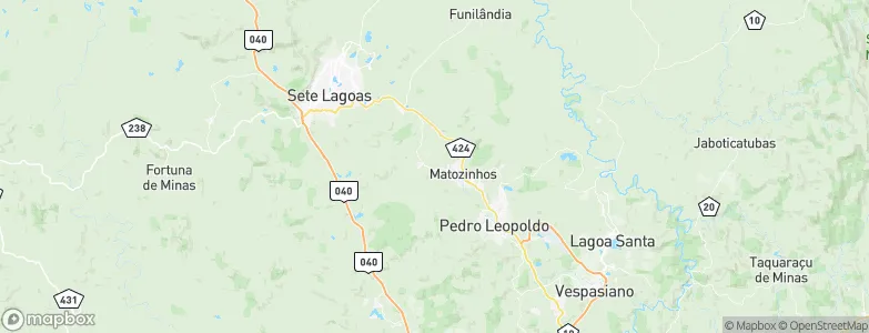 Capim Branco, Brazil Map