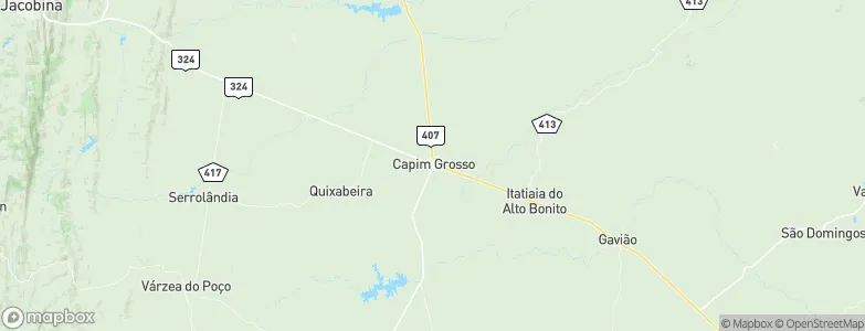 Capim Grosso, Brazil Map