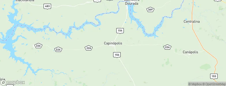 Capinópolis, Brazil Map