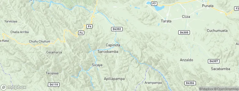 Capinota, Bolivia Map