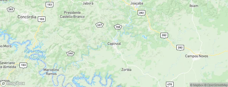 Capinzal, Brazil Map