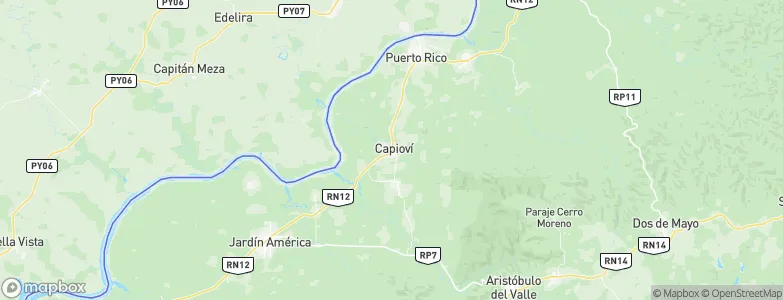 Capioví, Argentina Map