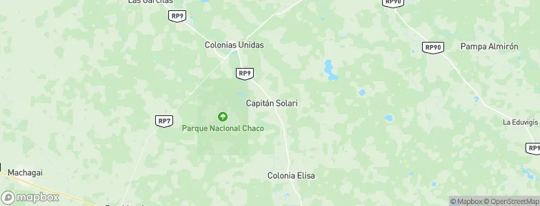 Capitán Solari, Argentina Map