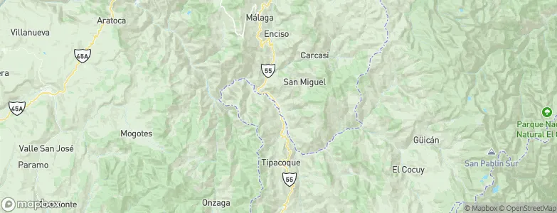 Capitanejo, Colombia Map
