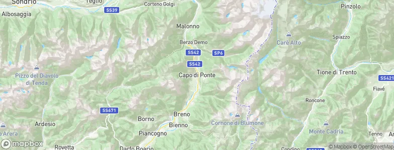 Capo di Ponte, Italy Map