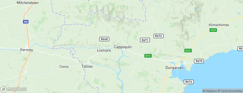 Cappoquin, Ireland Map