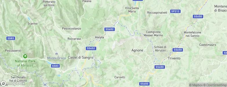 Capracotta, Italy Map