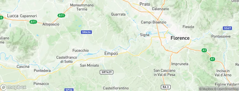 Capraia e Limite, Italy Map