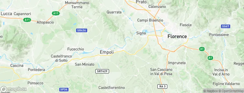 Capraia Fiorentina, Italy Map