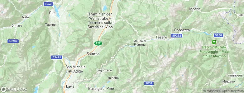 Capriana, Italy Map