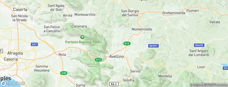 Capriglia Irpina, Italy Map