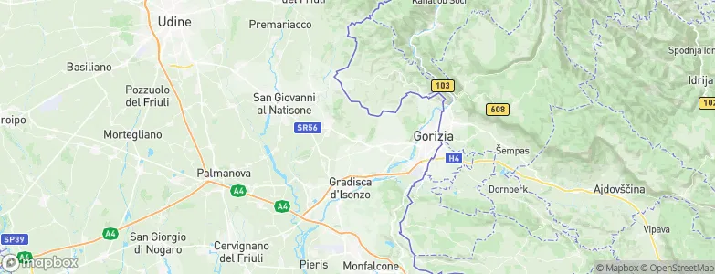 Capriva del Friuli, Italy Map