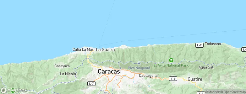 Caraballeda, Venezuela Map