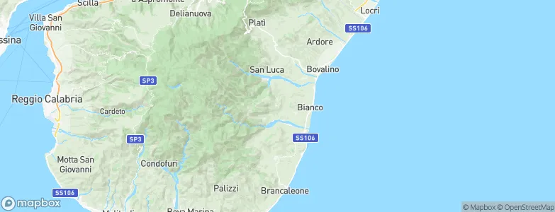 Caraffa del Bianco, Italy Map