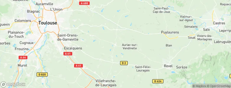 Caraman, France Map