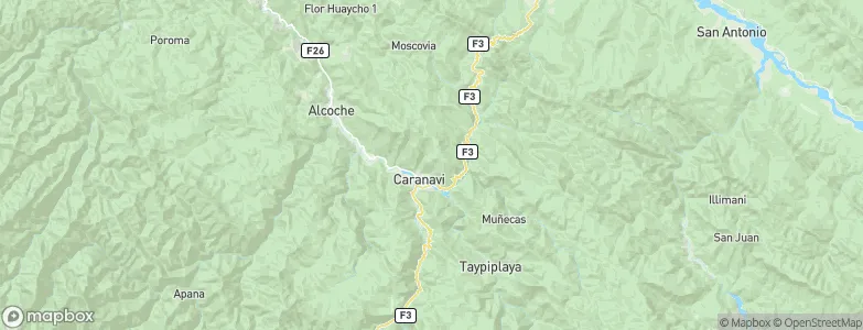 Caranavi, Bolivia Map