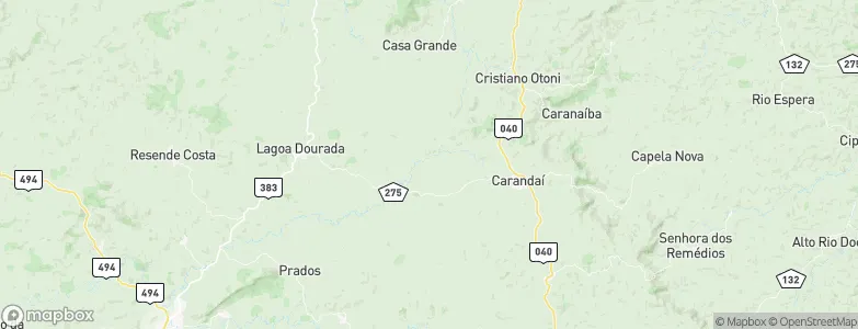 Carandaí, Brazil Map
