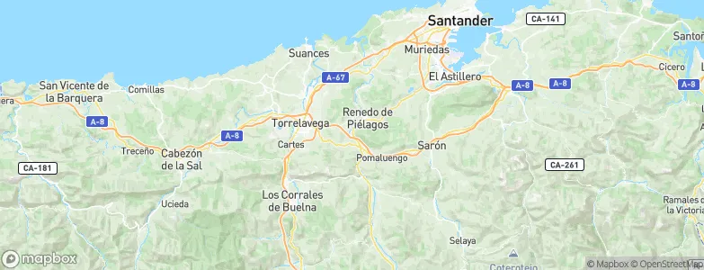 Carandía, Spain Map