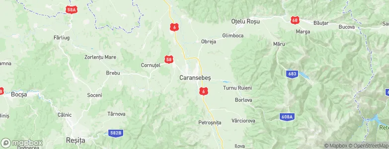 Caransebeş, Romania Map