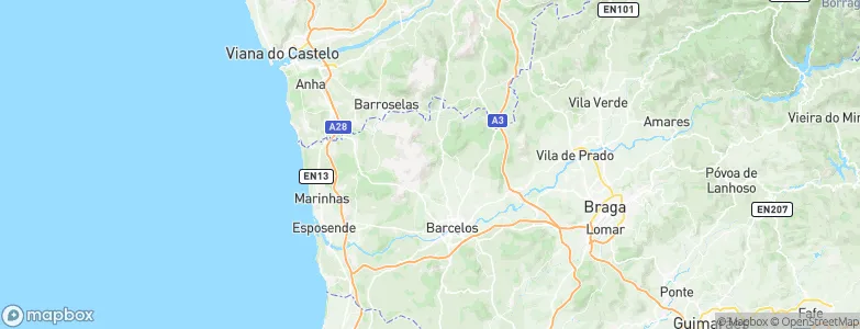 Carapeços, Portugal Map