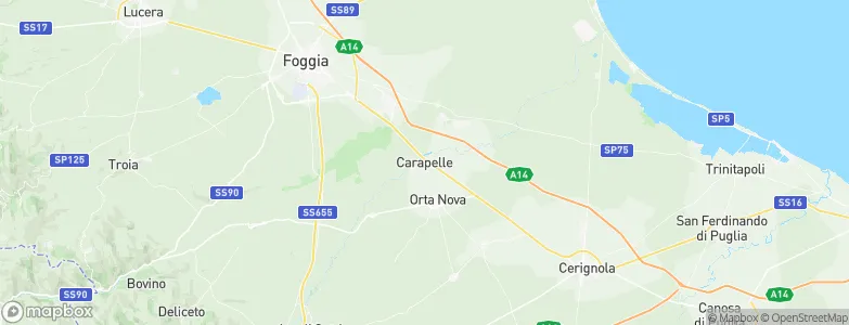 Carapelle, Italy Map