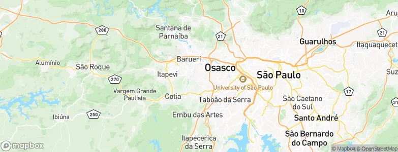 Carapicuíba, Brazil Map