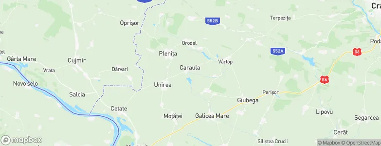 Caraula, Romania Map
