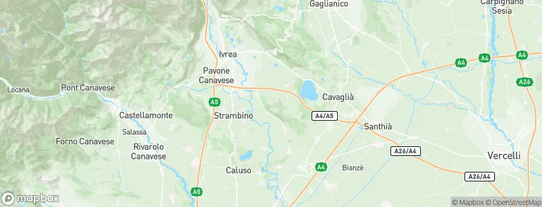 Caravino, Italy Map