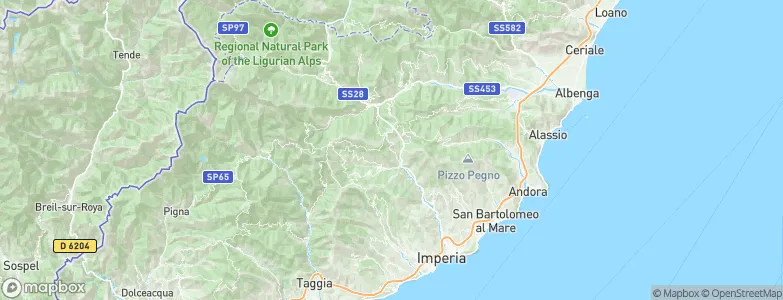 Caravonica, Italy Map