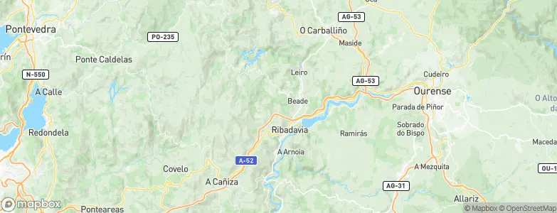 Carballeda de Avia, Spain Map