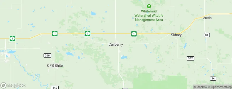 Carberry, Canada Map